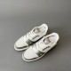 Trainer Low Top Casual Board Shoes White Gray Men's