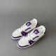 Trainer Low Casual Board Shoes White Purple Men's