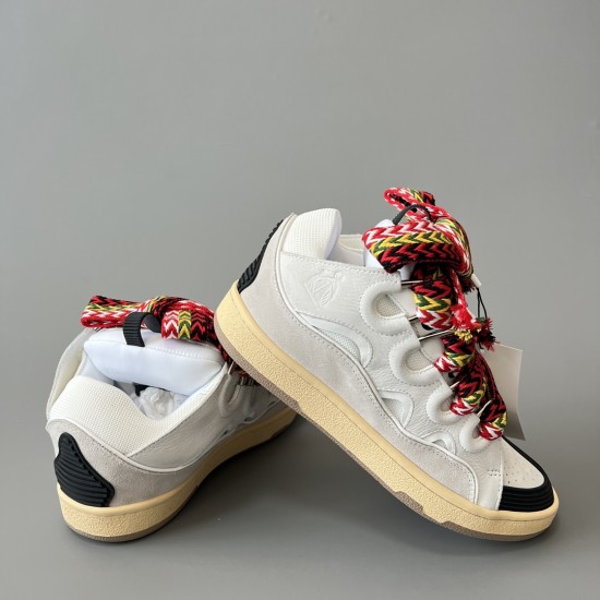 Leather Curb Sneakers