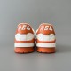 Trainer Low Top Casual Board Shoes White Orange Men's