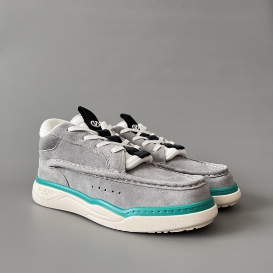 Mid Top Lace-Up Casual Shoes