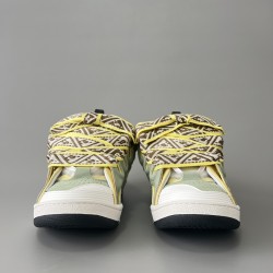 Leather Curb Sneakers