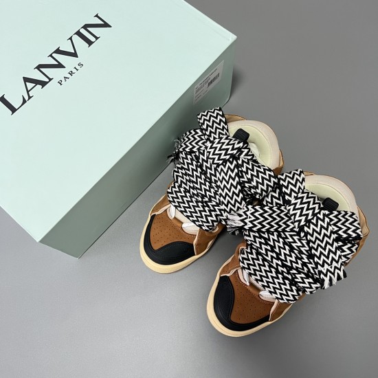 Leather Curb Sneakers