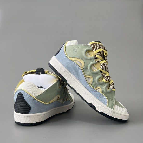 Leather Curb Sneakers