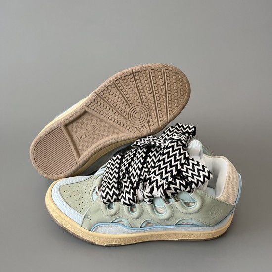 Leather Curb Sneakers