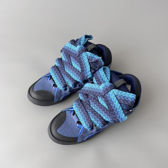 Leather Curb Sneakers