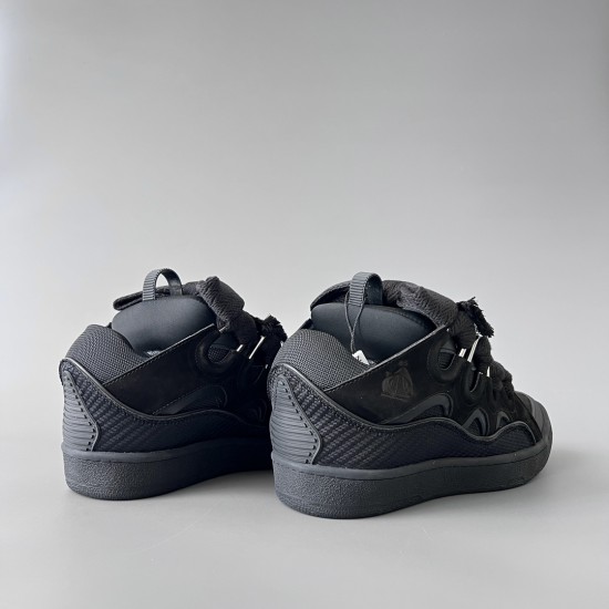 Leather Curb Sneakers