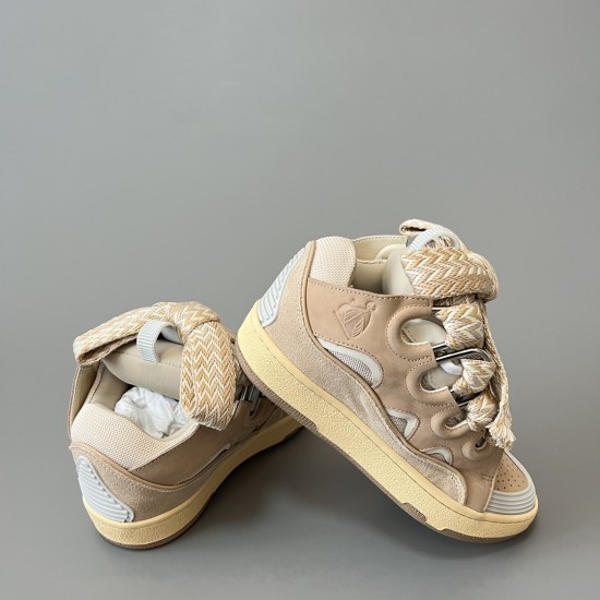 Leather Curb Sneakers