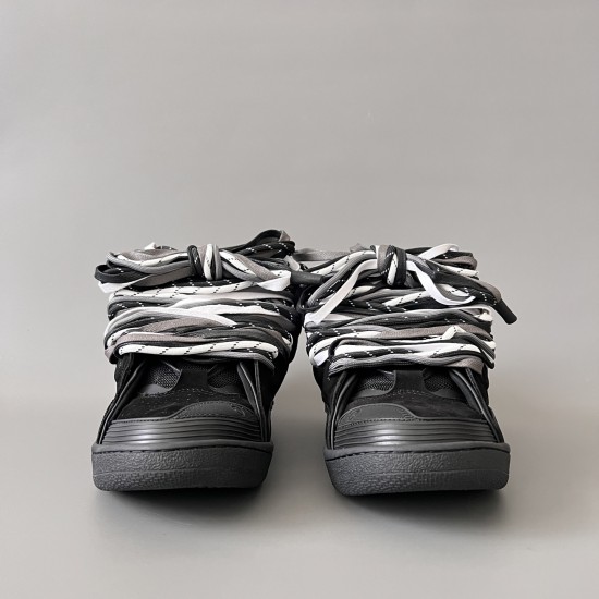 Leather Curb Sneakers