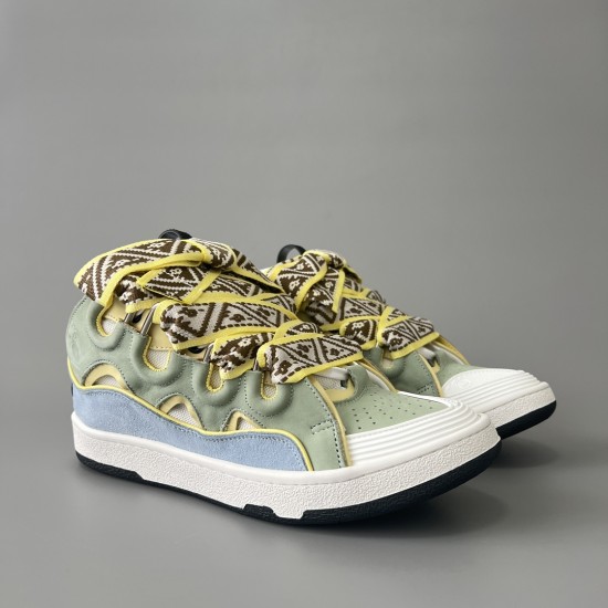 Leather Curb Sneakers