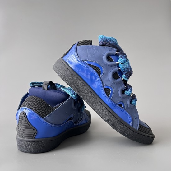 Leather Curb Sneakers