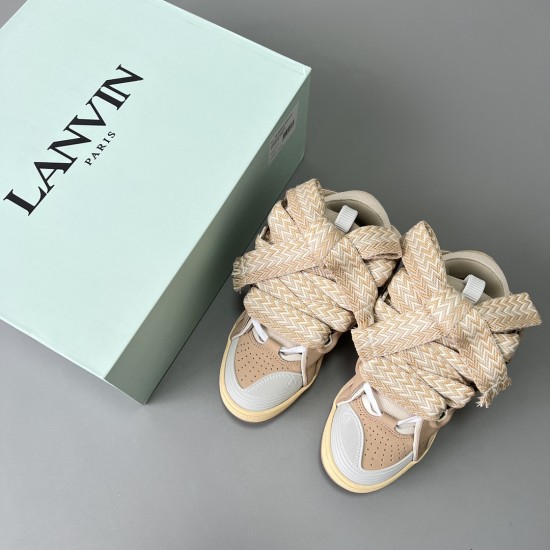 Leather Curb Sneakers