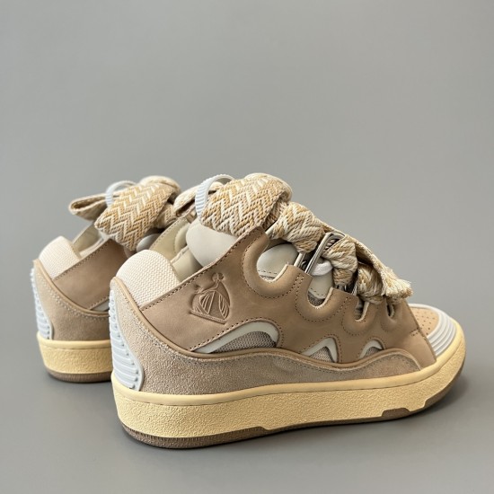 Leather Curb Sneakers