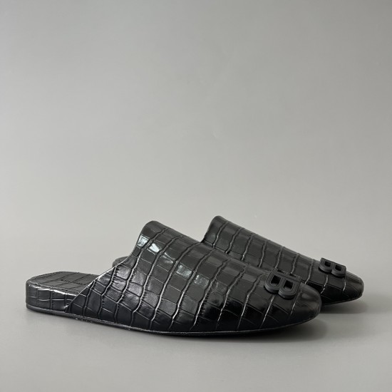Crocodile Print Flip Flops