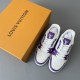Trainer Low Casual Board Shoes White Purple Men's