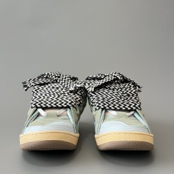 Leather Curb Sneakers