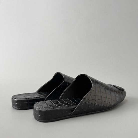 Crocodile Print Flip Flops
