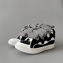 Leather Curb Sneakers