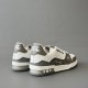 Trainer Low Top Casual Board Shoes White Gray Men's