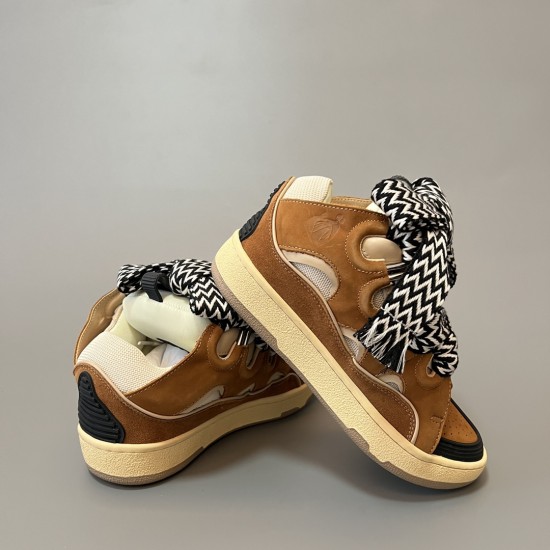 Leather Curb Sneakers