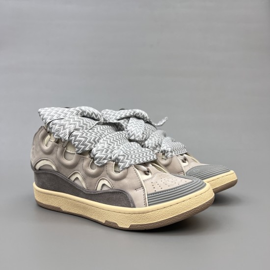 Leather Curb Sneakers
