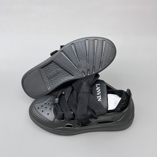 Leather Curb Sneakers