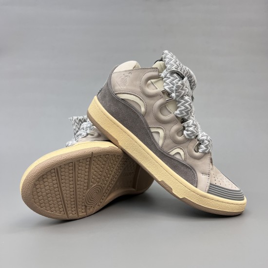 Leather Curb Sneakers