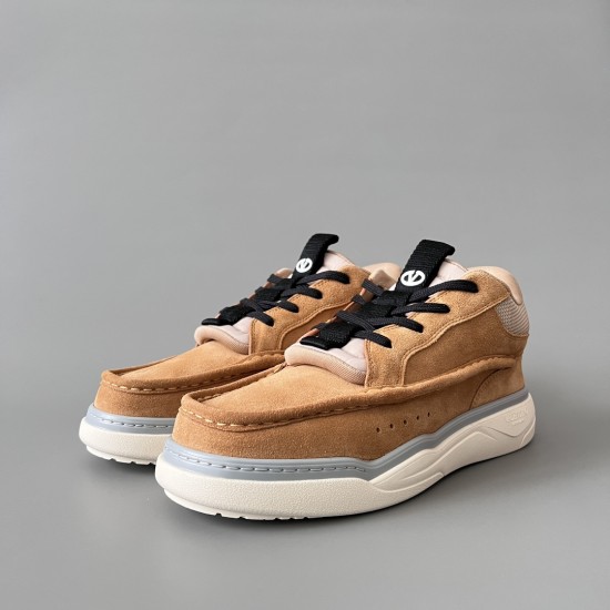 Mid Top Lace-Up Casual Shoes