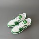 Trainer Low Top Casual Board Shoes White Green Men's