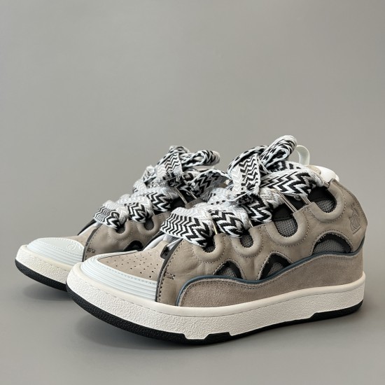 Leather Curb Sneakers
