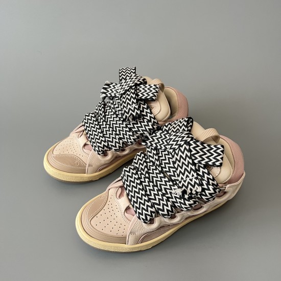 Leather Curb Sneakers