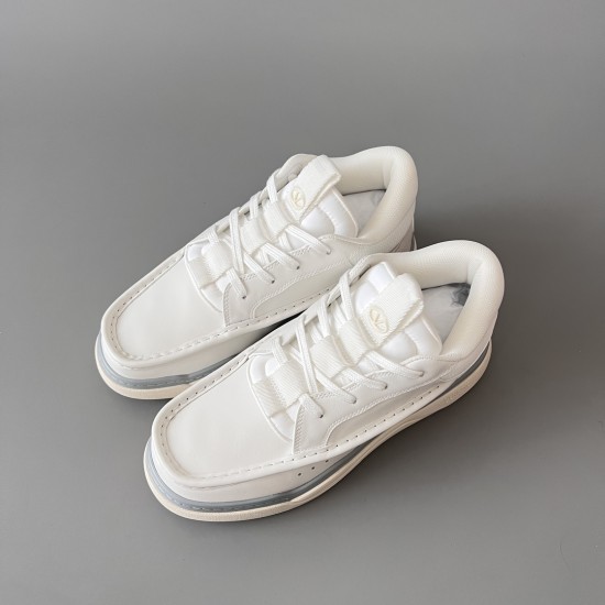 Mid Top Lace-Up Casual Shoes