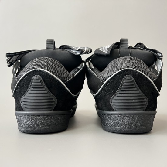 Leather Curb Sneakers