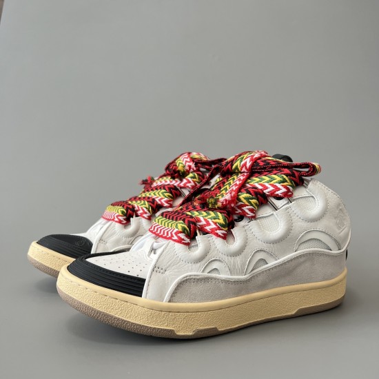 Leather Curb Sneakers