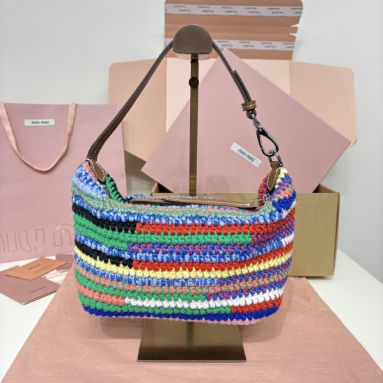 Rainbow Knitting Lunchbox Bag