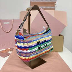 Rainbow Knitting Lunchbox Bag