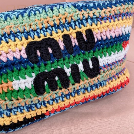 Rainbow Knitting Lunchbox Bag
